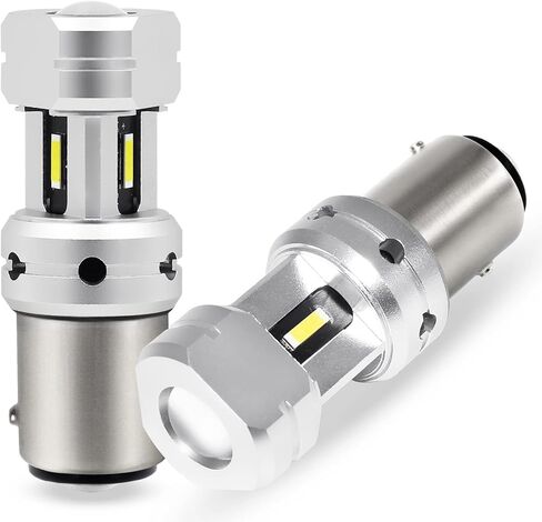 PHINLION 1157 7528 مصباح إشارة الانعطاف العنبر LED فائق السطوع 2057 2357 2397 3496 لمبة LED للوميض وأضواء وقوف السيارات، أصفر كهرماني in Kuwait
