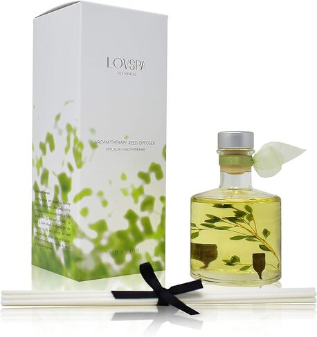 مجموعة هدايا LOVSPA Relax من شجرة الشاي والأوكالبتوس العطرية والزيوت العطرية | نباتات حقيقية داخل الزجاجة | رائحة منعشة تشبه السبا in Kuwait