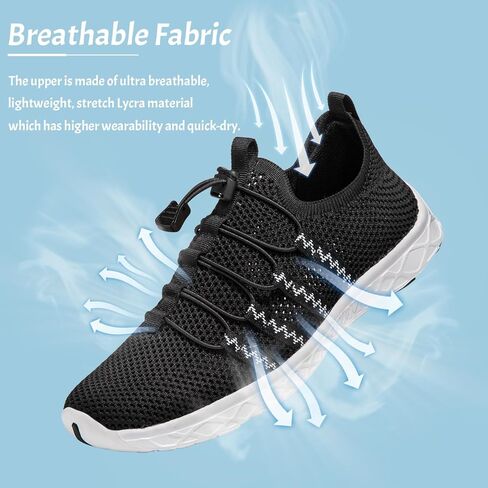 أحذية ماء من ATHMILE للرجال والنساء أحذية النهر للبالغين للسباحة على الشاطئ وبحيرة حمام السباحة جوارب مائية حافي القدمين سريعة الجفاف للتنزه سيرًا على الأقدام وركوب الأمواج والتجديف in Kuwait