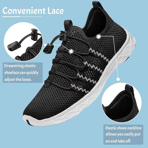 أحذية ماء من ATHMILE للرجال والنساء أحذية النهر للبالغين للسباحة على الشاطئ وبحيرة حمام السباحة جوارب مائية حافي القدمين سريعة الجفاف للتنزه سيرًا على الأقدام وركوب الأمواج والتجديف in Kuwait