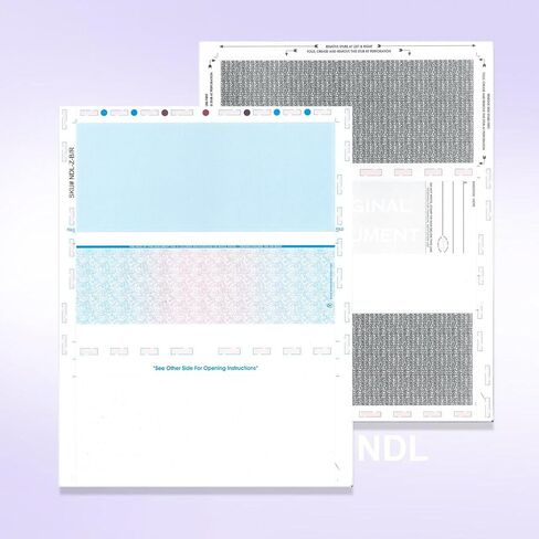 NextDayLabels - 8-1/2" x 11" Z Fold Pressure Seal الشيكات البريدية الذاتية (Maroon-250) in Saudi Arabia