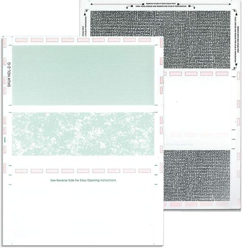 NextDayLabels - 8-1/2" x 11" Z Fold Pressure Seal الشيكات البريدية الذاتية (Maroon-250) in Saudi Arabia