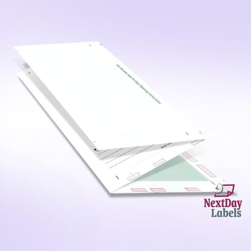 NextDayLabels - 8-1/2" x 11" Z Fold Pressure Seal الشيكات البريدية الذاتية (Maroon-250) in Saudi Arabia