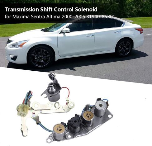 Hilitand Transmission Shift Control Solenoid for Maxima Sentra Altima 2000-2006 31940-85X01, Color Silver in Kuwait