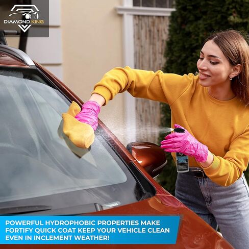 Nano Car Windshield Glass Coating 120ml - Ceramics Coating for Cars - Car Detailing, Hydrophobic Top Coat, Durable, Car Wax Polish Spray - Car Shiner, Cleaner, DK-WIND in Saudi Arabia