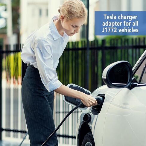 J1772 Adapter, Max 60A 250V with Security Lock, Safety Certified Charger Adapter Fit for J1772 EVs, Destination Charger Mobile Connector Wall Connector in Saudi Arabia