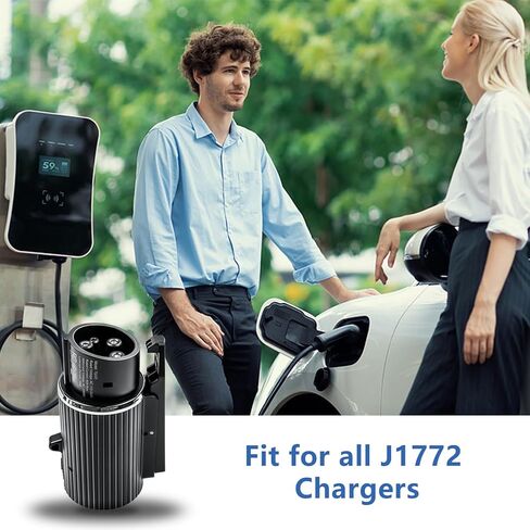 J1772 Adapter, Max 60A 250V with Security Lock, Safety Certified Charger Adapter Fit for J1772 EVs, Destination Charger Mobile Connector Wall Connector in Saudi Arabia