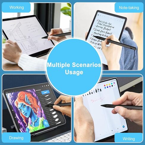Active Stylus Pencil for Samsung Galaxy Tablet A9 A8 A7,New Plastic Point Tip with Precise and Accurate Drawing Pencil Compatible with Samsung Galaxy Tablet A9 A8 A7 Stylus Pen,Black in Kuwait