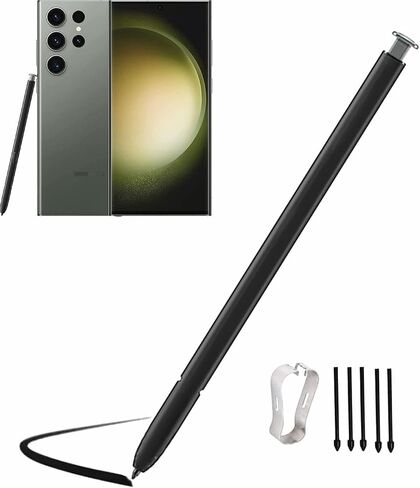قلم بديل S23 Ultra Stylus لجهاز Galaxy S23 Ultra 5G، قلم لمس S23 Ultra S Pen (بدون أسنان زرقاء) + أطراف/أطراف (لافندر) in Kuwait