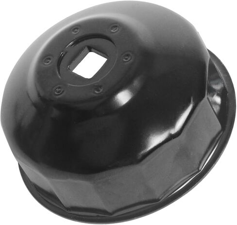 MOTO4U 64mmx14 Flute Oil Filter Cap Wrench,3-8 inch Drive,Oil Filter Cap Removal Socket Tool for 2.5-5.7L Engine,Low-Profile Design in Saudi Arabia