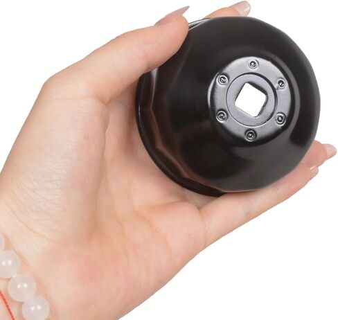 MOTO4U 64mmx14 Flute Oil Filter Cap Wrench,3-8 inch Drive,Oil Filter Cap Removal Socket Tool for 2.5-5.7L Engine,Low-Profile Design in Saudi Arabia
