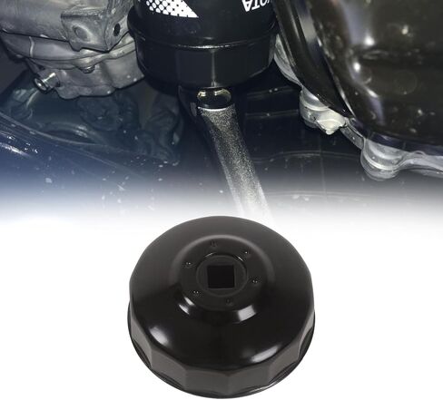 MOTO4U 68 مم × 14 مفتاح غطاء فلتر زيت الفلوت، محرك 3-8 بوصة، أداة مقبس إزالة غطاء فلتر الزيت، تصميم منخفض المستوى in Kuwait