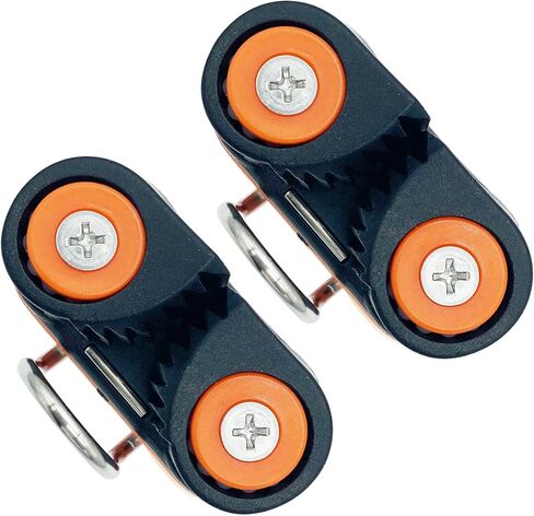 كام المربط مع حلقة رائدة، معدات المراكب الشراعية المتقدمة، معدات البيلاتيس قارب حبل الدخول السريع سلك الإبحار Fairlead (برتقالي، قطعتان) in Kuwait