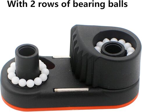 كام المربط مع حلقة رائدة، معدات المراكب الشراعية المتقدمة، معدات البيلاتيس قارب حبل الدخول السريع سلك الإبحار Fairlead (برتقالي، قطعتان) in Kuwait