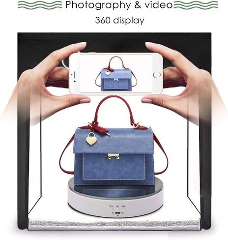 Motorized Rotating Stand, 7.67Inch Max Loading 22Lb Battery USB Use Display Turntable for Jewelry Cake 3D Curing Resin Prints Spinner Shelf (White) in Kuwait