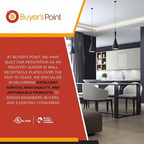 لوحة حائط بفرشاة واحدة من نقطة المشتري | غطاء منفذ مدرج من UL مع دعامة تثبيت، خافي عيوب سلك مثالي للتلفزيون المثبت على الحائط، وأجهزة الكمبيوتر المخصصة للألعاب وأنظمة المسرح المنزلي (أبيض/عاجي) - عبوة واحدة in Kuwait