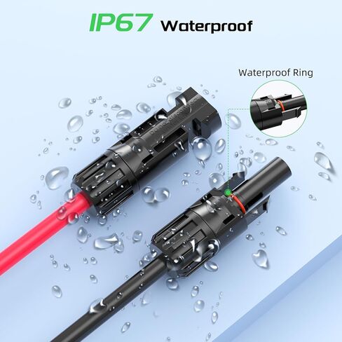 موصل شمسي 10أقدام إلى كابل تمديد محول XT60، لوحة شمسية 12AWG إلى كابل تمديد شحن XT60 للوحة شمسية قابلة للطي RV، محطة طاقة محمولة، مولد للطاقة الشمسية (قطعة واحدة) in Kuwait