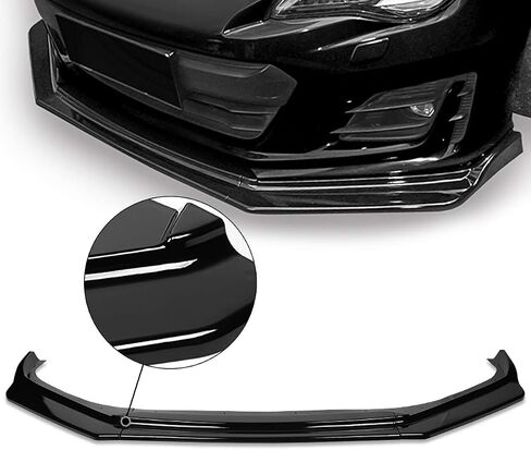 DNA MOTORING 2-PU-516-PCF Carbon Fiber Look Front Bumper Lip CS2-Style Compatible with 08-10 Subaru WRX/STI in Saudi Arabia