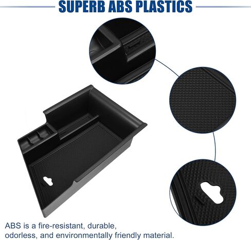 ACROPIX Front Center Console Organizer Tray Fit for for Hyundai Elantra - Pack of 1 Black in Saudi Arabia