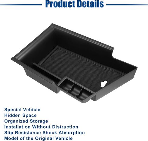 ACROPIX Front Center Console Organizer Tray Fit for for Hyundai Elantra - Pack of 1 Black in Saudi Arabia