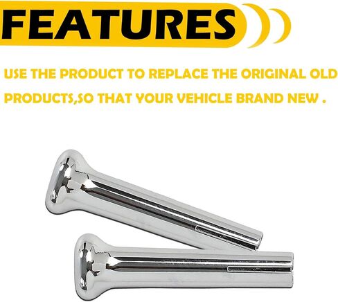 Fit for 1971-1988 GM Chevy Cars IN6728Z & Trucks Chrome Plastic Door Lock Knobs Pair in Saudi Arabia