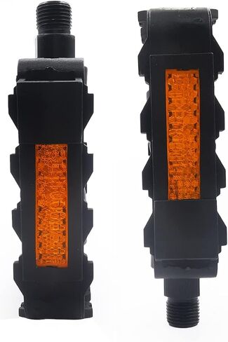 UPANBIKE Bike Pedals Universal Plastic Road Bike Pedals 9/16 Inch Mountain Bike Pedals Flat Platform with Reflector for Road Bike MTB in Saudi Arabia