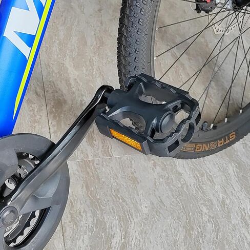 UPANBIKE Bike Pedals Universal Plastic Road Bike Pedals 9/16 Inch Mountain Bike Pedals Flat Platform with Reflector for Road Bike MTB in Saudi Arabia