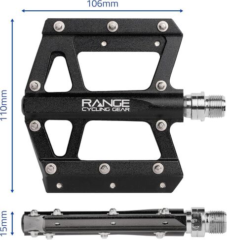 Trailhead, Non-Slip Lightweight Platform Bike Pedals, Body: Aluminum Alloy, Spindle: Cr-Mo, 9/16'' Set, for Mountain Bike, MTB, Road Bike in Kuwait