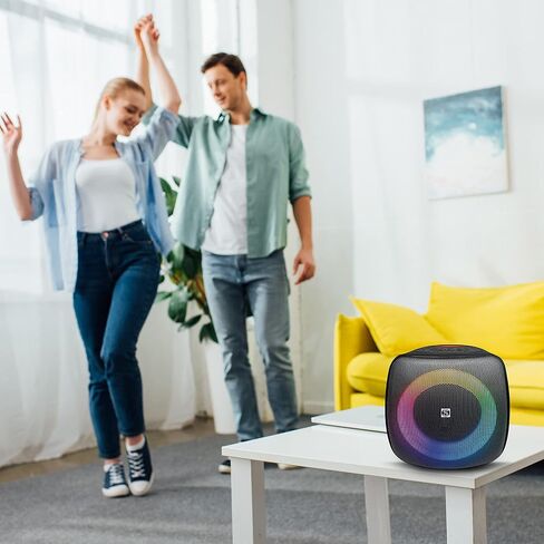 مكبر صوت بلوتوث محمول للحفلات SOUNDSTREAM مع صوت جهير عميق عالٍ، زوج 2 مع مكبر صوت ستيريو لاسلكي حقيقي (TWS)، قابل لإعادة الشحن والتحكم في النغمات، مزامنة عرض أضواء RGB ووقت تشغيل 6 ساعات عند ذروة 80 واط in Kuwait