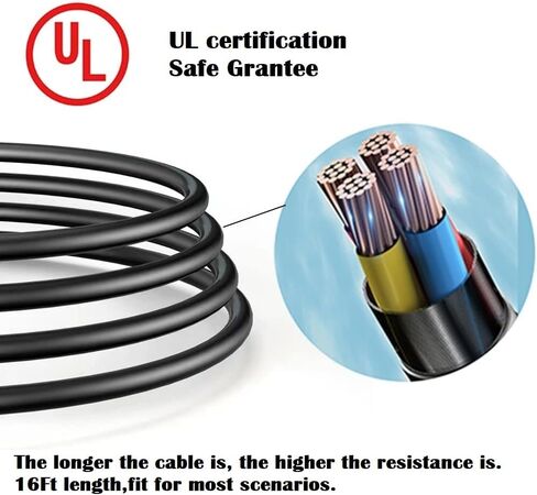 شاحن EV، شاحن EV محمول من المستوى 1 و2، شاحن سيارة كهربائي، كابل شحن EVSE، آمن معتمد، 110 فولت - 240 فولت، 16 أمبير، مناسب لجميع J1772 EVs (قابس NEMA5-15، محول 6-20P، أبيض، كابل 26 قدم) in Kuwait