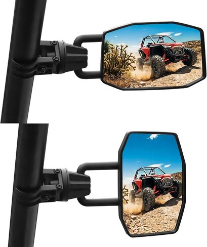 مرايا الرؤية الجانبية KEMIMOTO UTV تناسب 1.75 بوصة - 2 بوصة شريط رول مرايا جانبية متعددة الزوايا قابلة للتعديل متوافقة مع Polaris RZR Can-Am Maverick X3 Talon Pioneer 1000 Wolverine Kawasaki Teryx in Kuwait