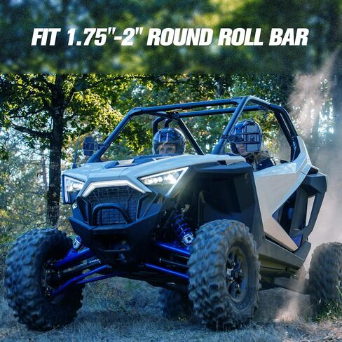 مرايا الرؤية الجانبية KEMIMOTO UTV تناسب 1.75 بوصة - 2 بوصة شريط رول مرايا جانبية متعددة الزوايا قابلة للتعديل متوافقة مع Polaris RZR Can-Am Maverick X3 Talon Pioneer 1000 Wolverine Kawasaki Teryx in Kuwait
