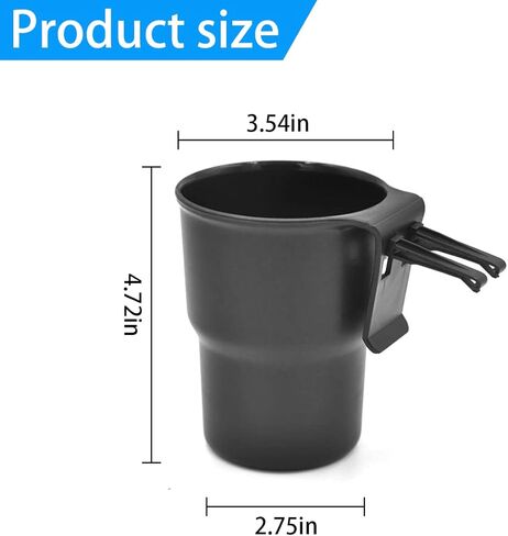 حامل أكواب السيارة، قطعتان من حامل المشروبات مع مشابك لفتحة تهوية، وصينية زجاجة مثبتة على المقعد الخلفي تلقائيًا مع خطاف، وحاوية بلاستيكية لمسند الذراع في مركز باب السيارة لعلب الصودا، وإكسسوارات السيارة (أسود) in Kuwait