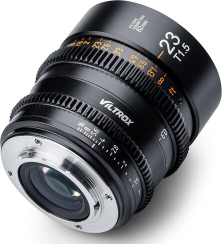 VILTROX 23mm T1.5 Micro 4/3 Mount Cine Lens, T1.5 Cine Lens for Micro Four Thirds Mount Olympus Panasonic Lumix in Saudi Arabia