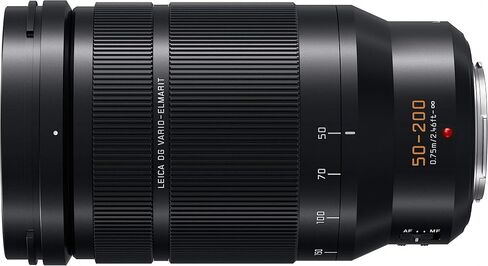 عدسة كاميرا باناسونيك لوميكس الاحترافية مقاس 50-200 مم، G Leica DG Vario-ELMARIT، F2.8-4.0 ASPH، Dual IS. 2.0 مع Power O.I.S، Micro Four Thirds بدون مرآة، H-ES50200 (أسود) (متجدد) in Kuwait