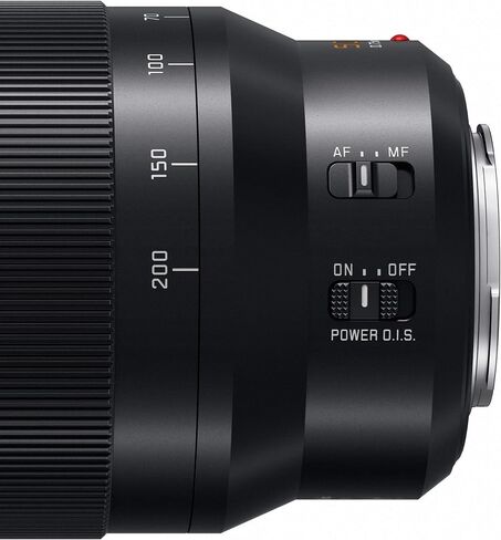 عدسة كاميرا باناسونيك لوميكس الاحترافية مقاس 50-200 مم، G Leica DG Vario-ELMARIT، F2.8-4.0 ASPH، Dual IS. 2.0 مع Power O.I.S، Micro Four Thirds بدون مرآة، H-ES50200 (أسود) (متجدد) in Kuwait