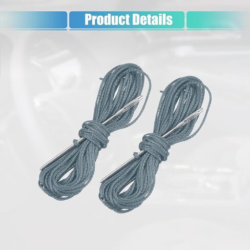 غطاء عجلة قيادة السيارة مخيط يدويًا من uxcell مع إبرة وخيط مقاس عالمي 15.4-16 بوصة 39-40.5 سم ضياء بني in Kuwait