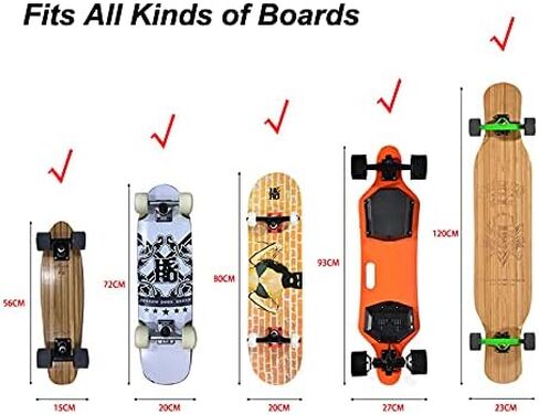 4 قطع من وسادات الصدمات لناهض لوح التزلج، وسائد الصدمات الطويلة الناعمة، 1/8 بوصة (3 مم)، أسود in Kuwait