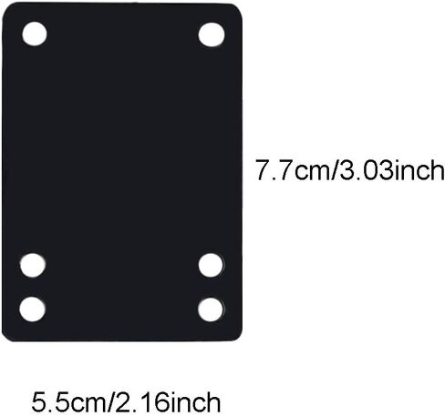 4 قطع من وسادات الصدمات لناهض لوح التزلج، وسائد الصدمات الطويلة الناعمة، 1/8 بوصة (3 مم)، أسود in Kuwait