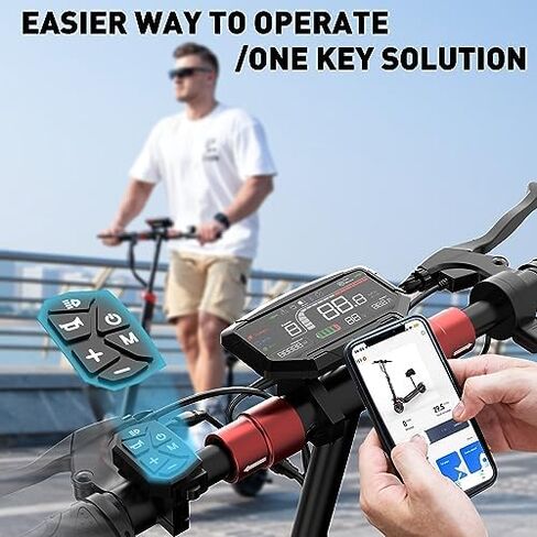 EVERCROSS H5 Electric Scooter, Electric Scooter for Adults with 800W Motor, Up to 28MPH & 25 Miles-10'' Solid Tires, E-Scooter with Seat & Dual Braking in Kuwait