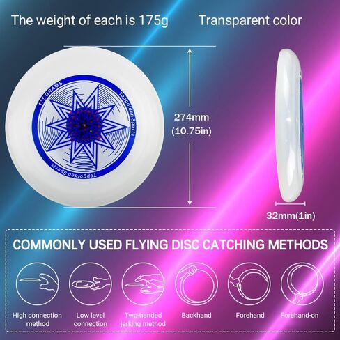 قرص طائر نهائي من Eastgoing 175 جرام، قرص رياضي 10.75 بوصة، متوفر بالكثير من الألوان، مناسب للمسابقات، قرص طائر الفريق للشاطئ والمنتزه والحيوانات الأليفة والتخييم والمزيد، in Kuwait