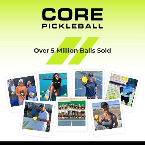 CORE Pickleball Balls for Professionals and All Levels of Play | USA Pickleball Approved Durable Outdoor Pickleball Balls with 40 Holes in Saudi Arabia