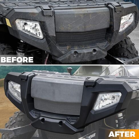 SAUTVS Front Bumper Guard for Polaris Sportsman 500 06-10, Front Fascia Protector Front Brush Guard Bumper for Polaris Sportsman 500 700 800 X2 Touring 2006-2010 Accessories, Replace OEM# 2633527-070 in Saudi Arabia