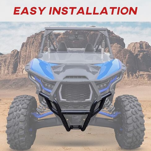 مصد أمامي رياضي من SAUTVS لـ Teryx KRX 1000 Trail Edition، واقي مصد أمامي أسود لملحقات Kawasaki Teryx KRX 1000 2020 2021 2022 2023 2024، استبدال #99994-1301 in Saudi Arabia