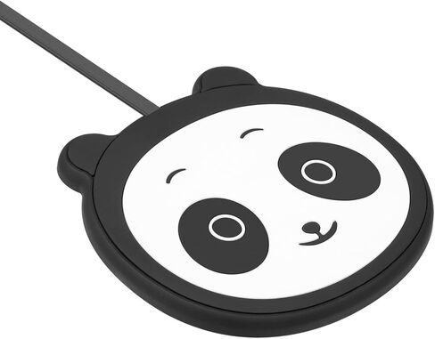 شاحن لاسلكي، لوحة شحن لاسلكية سريعة 10 وات، شاحن هاتف محمول، وسادة شاحن مكتب لطيفة، لوحة شحن باندا كرتونية، شاحن Airpod لاسلكي Galaxy S20/S10/S9/S8 20 Ultra (M1) in Kuwait