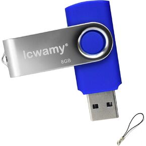 8GB Flash Drive USB Drive USB Flash Drives USB Stick Thumb Drive USB Flash Drive Pendrive (Blue,8GB)