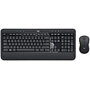 Logitech MK540 Wireless Keyboard Mouse Combo - USB Wireless RF Keyboard - Black - USB Wireless RF Mouse - Optical - 1000 dpi - 3 Button - Scroll Wheel - QWERTY - Black - (Renewed)