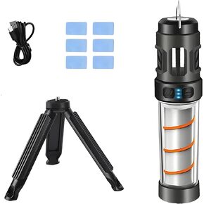 Buzz Defense Portable Mosquitos,IPX6 Waterproof Rechargeable Flashlight Camping Lantern Lights,Five Adjustable Lighting,Type-C Fast Charging,for Indoor,Outdoor,Picnic