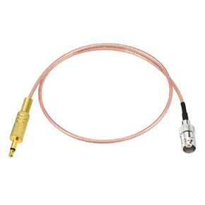 Eightwood BNC Female to 3.5mm 1/8" Mono TS Male Plug Stereo Adapter Coaxial Power Audio Cable 1.6 Feet for Shortwave Radio