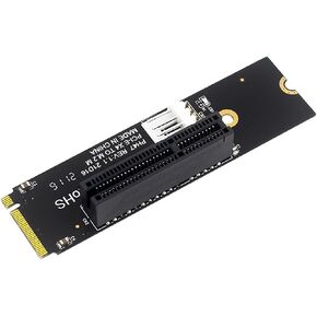 PH47 M.2 M-Key to PCI-E X4 Expansion Card LED Indicator with SATA 15pin Power Riser for Desktop Computer X1 X4 X8 X16